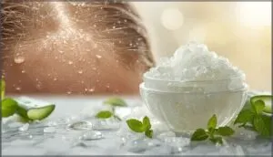 scalp scrubs, exfoliants, and rinses