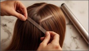 sectioning hair for maximum lift