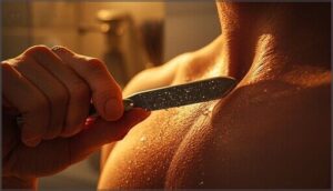 shaving angle and stroke technique