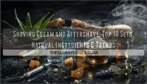 shaving cream and aftershave