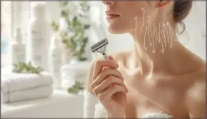 shaving direction and pressure tips