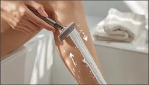 shaving direction: with or against the grain