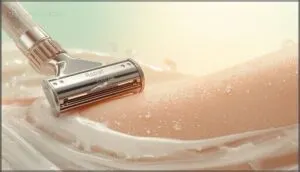 shaving in the direction of hair growth