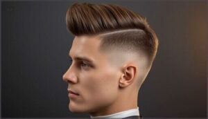 side-parted quiff side-parted quiff