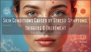 skin conditions caused by stress