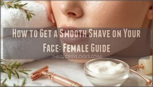 smooth shave face female