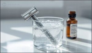 soaking in isopropyl alcohol