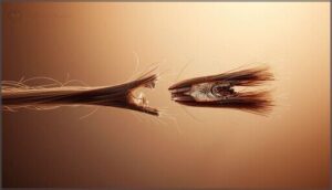 split ends and frayed strands split ends and frayed strands