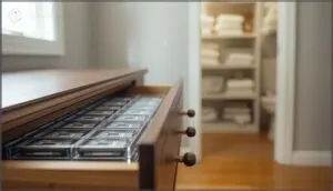 storing replacement blades outside the bathroom