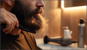 style with blow dryer or heated brush style with blow dryer or heated brush