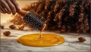 use serum-coated brush to detangle use serum-coated brush to detangle