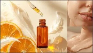using antioxidant serums (vitamin c, ferulic acid)