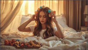 using foam or fabric curlers