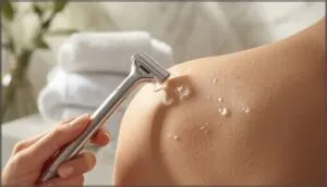 using gentle pressure and fewer passes using gentle pressure and fewer passes