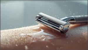 using gentle strokes and light pressure using gentle strokes and light pressure