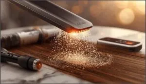 using heat tools with protection