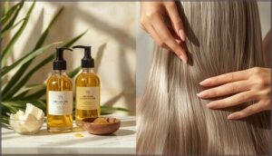 using leave-in conditioners and oils