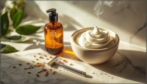 using pre-shave oils and creams using pre-shave oils and creams