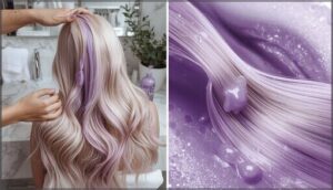 using purple shampoo as a hair mask