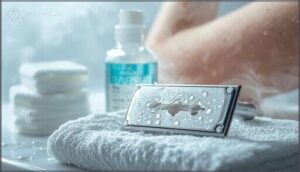 using sharp, clean razors using sharp, clean razors