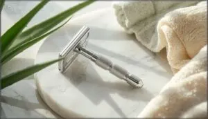 using sharp razors and proper tools