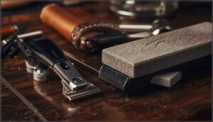 using sharpening stones and honing rods