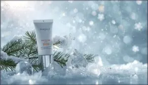 using sunscreen to protect from winter dryness