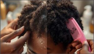 using tools: fingers vs. wide-tooth comb using tools: fingers vs. wide-tooth comb