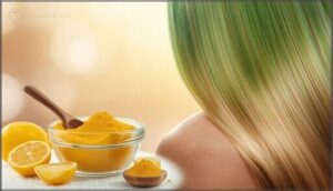 using vitamin c treatments for green dye removal