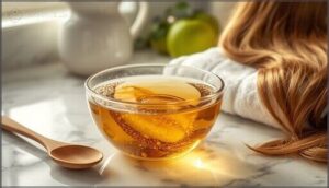 vinegar or acidic rinses vinegar or acidic rinses