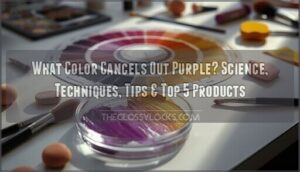 what color cancels out purple