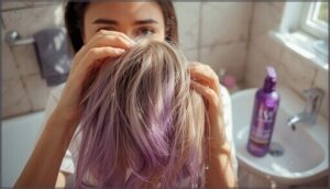 what to do if hair turns purple