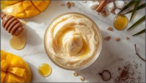 whipped mango butter hair mask