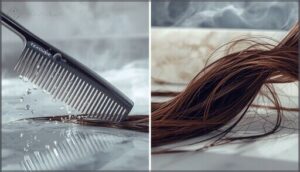 wide-tooth combs vs. brushes wide-tooth combs vs. brushes