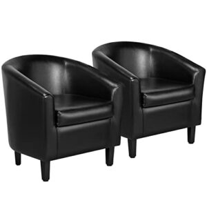 Yaheetech Barrel Chairs Set of B081GJ3PZ3