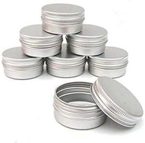 2Oz/60ML Metal Tin Steel Flat B01H6ZMALI