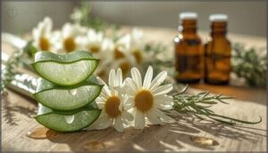 aloe vera and chamomile for calming skin aloe vera and chamomile for calming skin