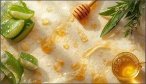 aloe vera, honey, and green tea masks aloe vera, honey, and green tea masks