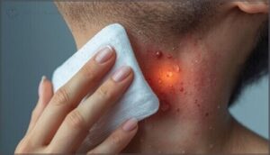 applying a cold compress