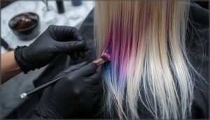 applying dye evenly to bleached hair applying dye evenly to bleached hair