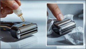 applying oil evenly and sparingly