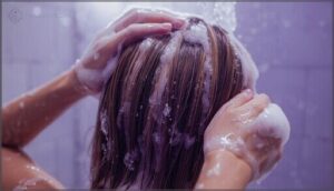 applying shampoo evenly applying shampoo evenly