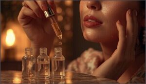 applying targeted treatments and serums