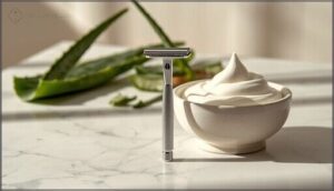 avoid multi-blade razors to limit friction avoid multi-blade razors to limit friction