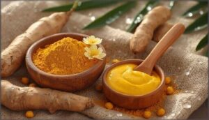 besan (chickpea flour) and turmeric besan (chickpea flour) and turmeric