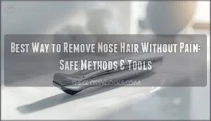 best way to remove nose hair without pain