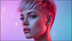 boldly colored crops and bangs boldly colored crops and bangs