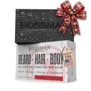 Bossman 4 in 1 Charcoal Soap Bar B07MFC7MJ7