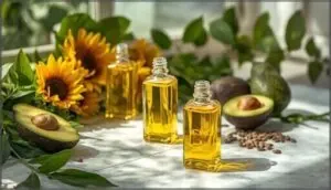 carrier oils (jojoba, sunflower, avocado) carrier oils (jojoba, sunflower, avocado)