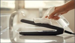 cleaning the flat iron exterior cleaning the flat iron exterior